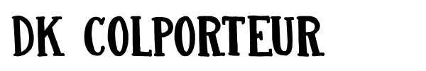 DK Colporteur font preview